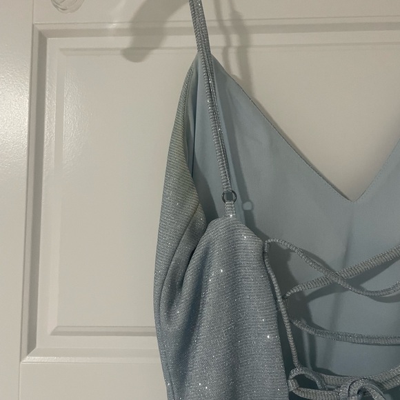 Light blue sparkle prom dress - Picture 5 of 9